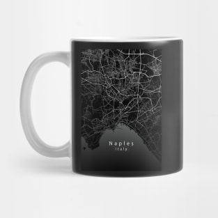 Naples Italy City Map dark Mug